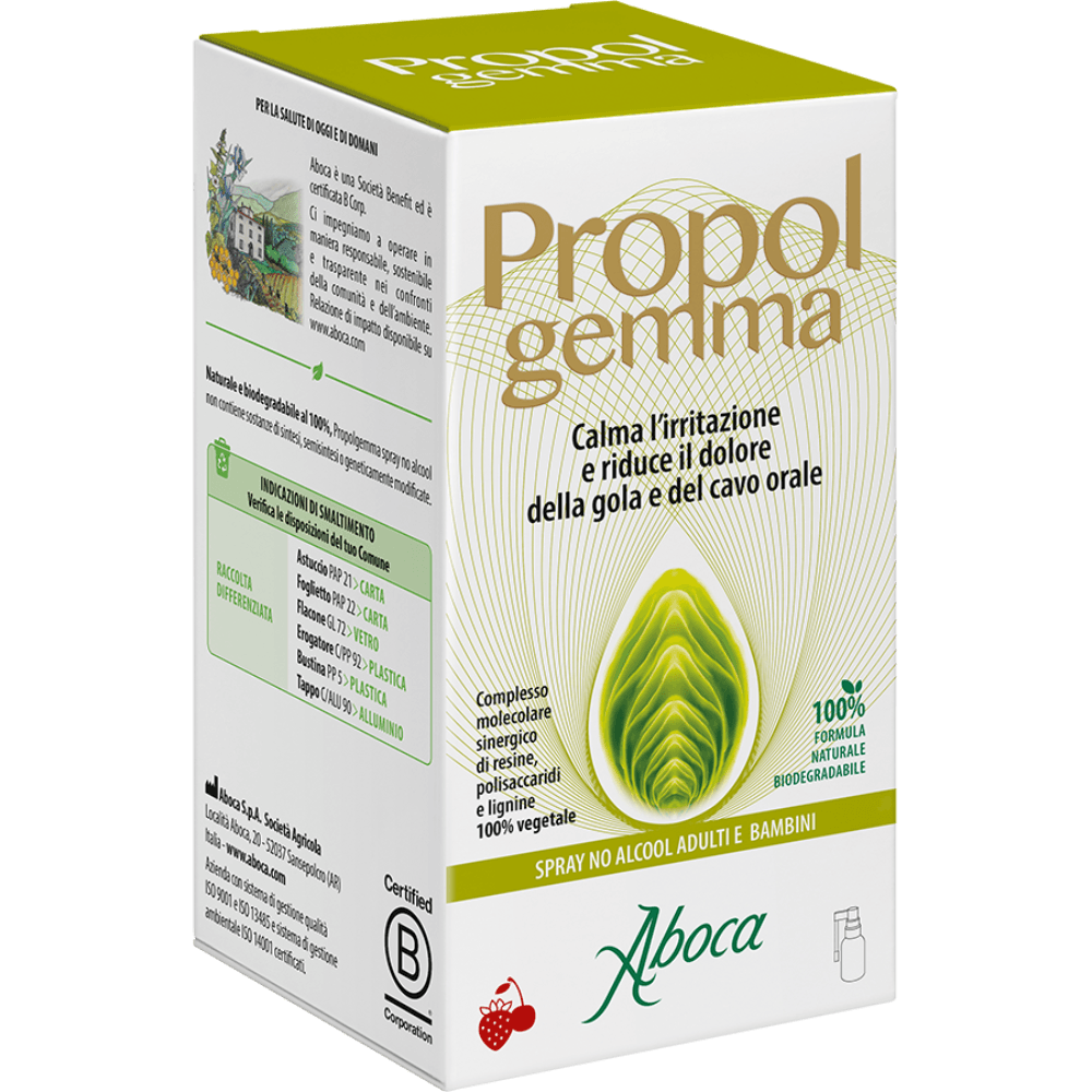 PROPOLGEMMA SPRAY NO ALCOOL BAMBINI E ADULTI 30 ML