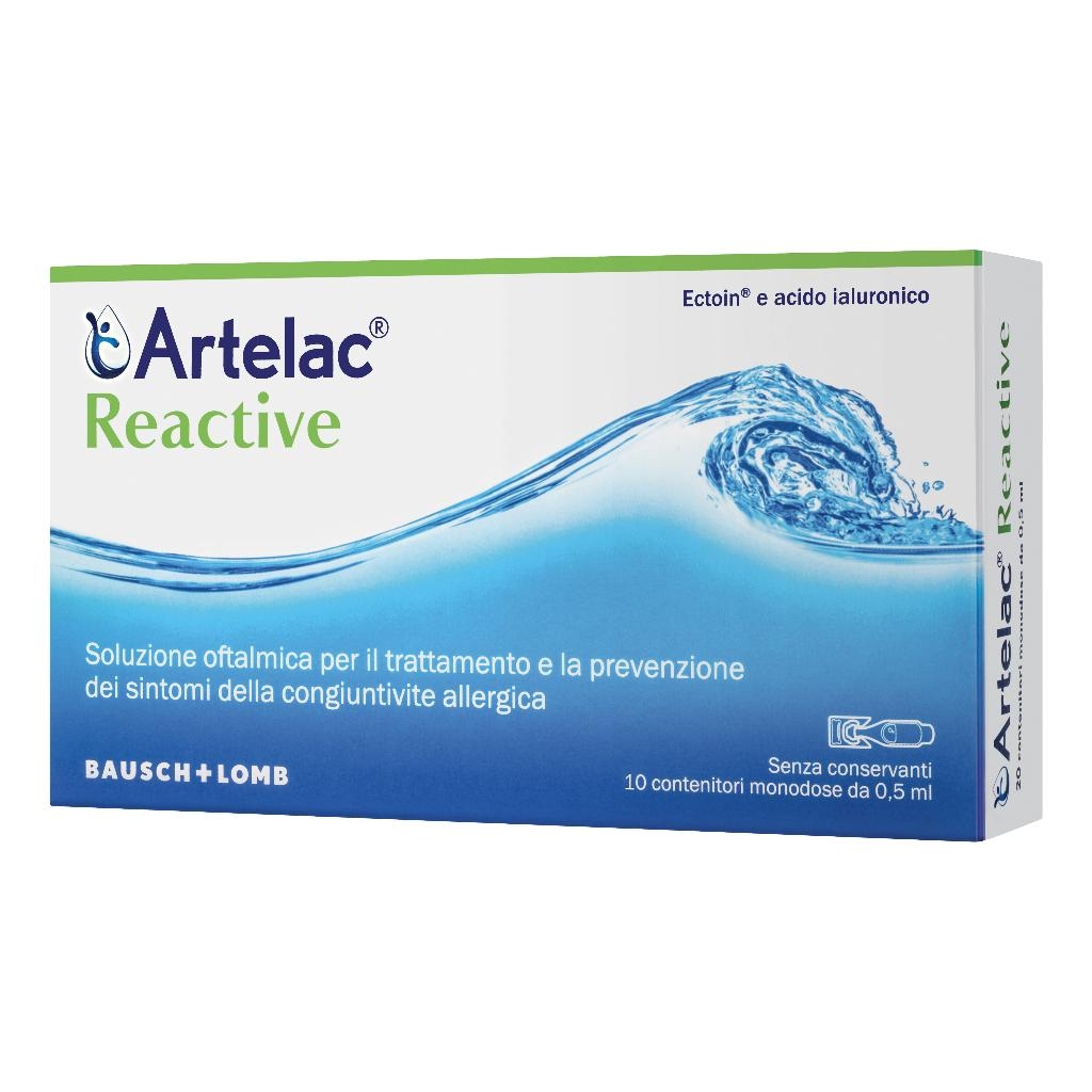 ARTELAC REACTIVE SOLUZIONE OFTALMICA MONODOSE 10 UNITA' DA 0,5 ML