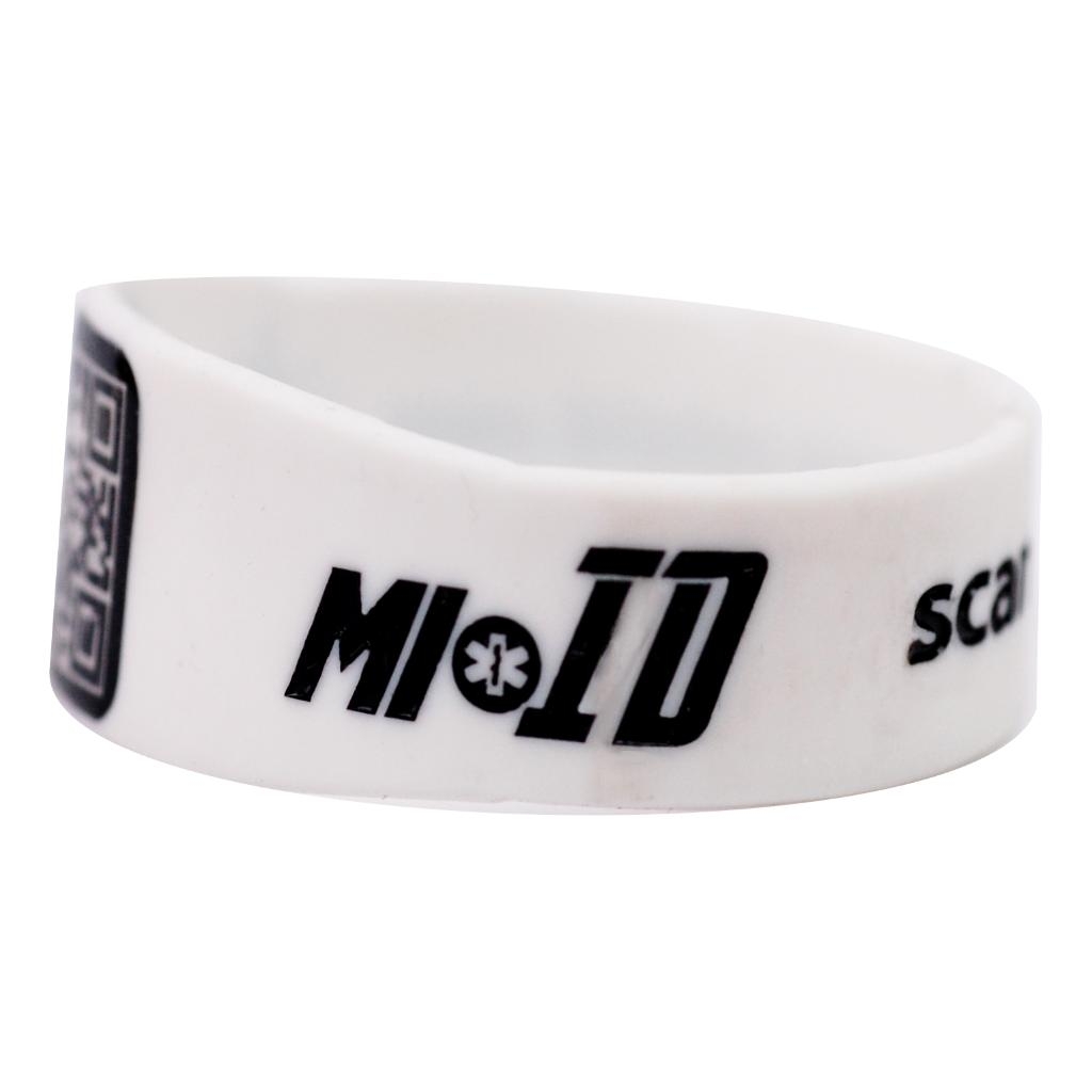 BRACCIALE SALVAVITA MIOID IN SILICONE BIANCO S