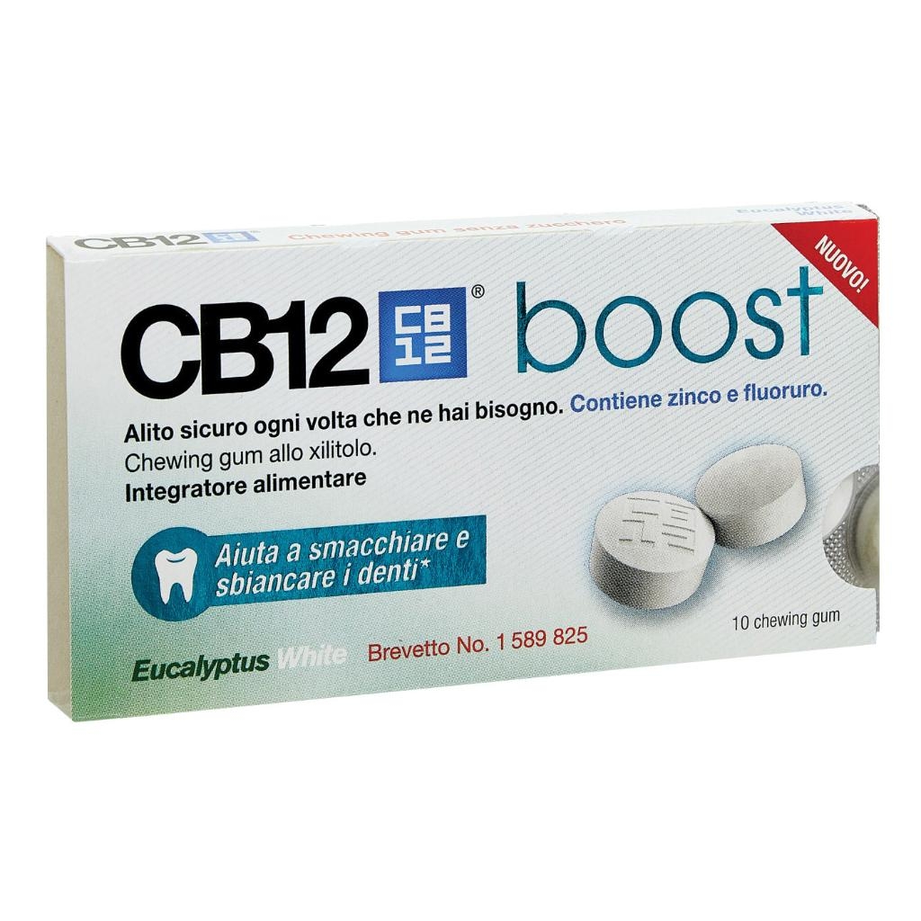 CB12 BOOST EUCALYPTUS WHITE 10 CHEWING GUM