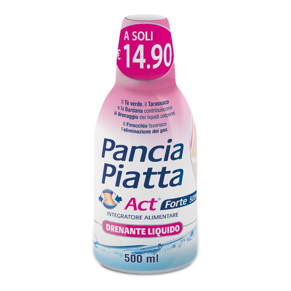 PANCIA PIATTA ACT FORTE DRENANTE LIQUIDO 500 ML