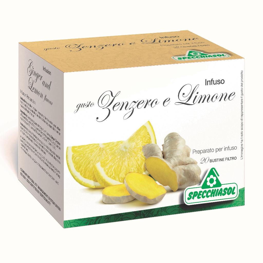 INFUSO TISANA ZENZERO + LIMONE 20 FILTRI