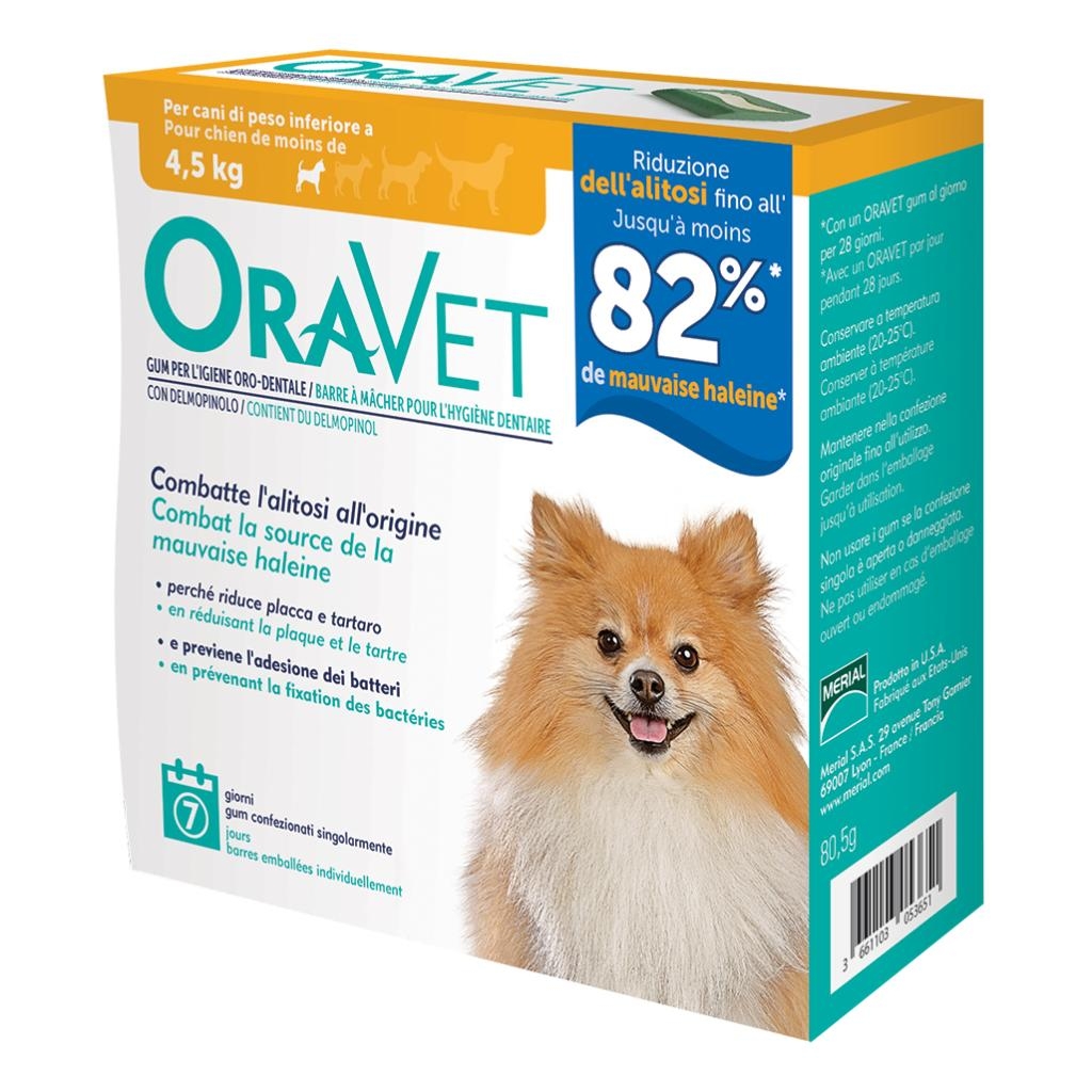 ORAVET CHEWING-GUM DOG EXTRA SMALL 7 PEZZI