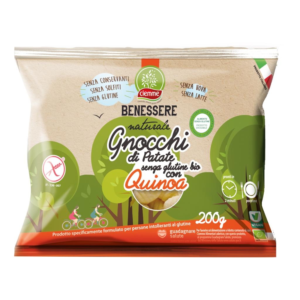 BENESSERE NATURALE GNOCCHI DI PATATE CON QUINOA SENZA GLUTINE 200 G