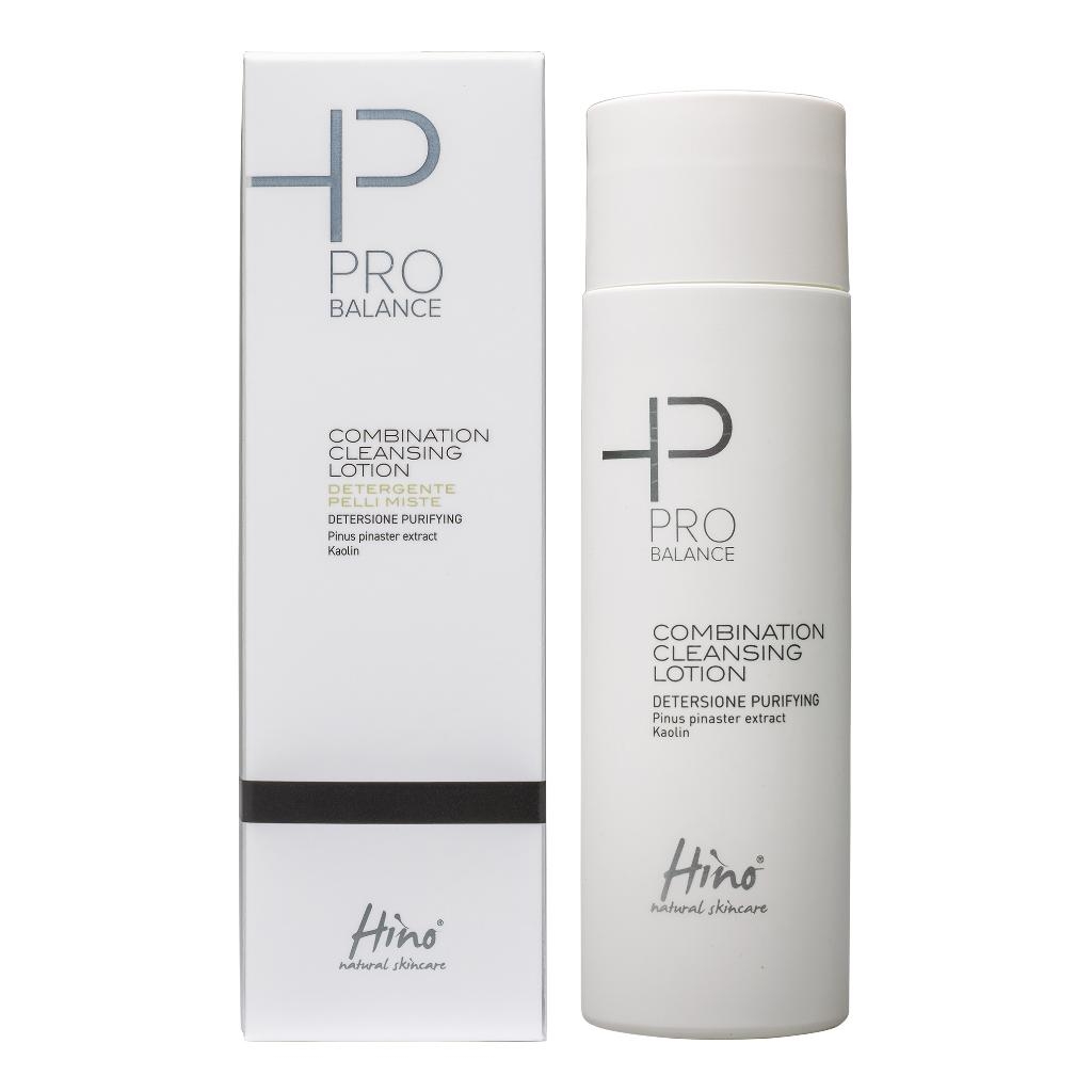 HINO NATURAL SKINCARE PRO BALANCE COMBINATION CLEANSING LOTION DETERGENTE PELLI MISTE 200 ML