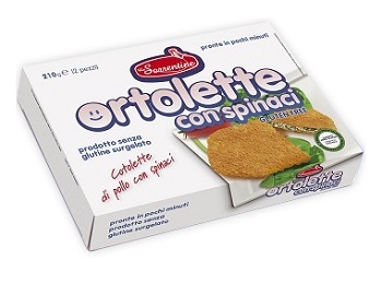 LE SORRENTINE ORTOLETTE COTOLETTA DI POLLO CON SPINACI SURGELATA 210 G