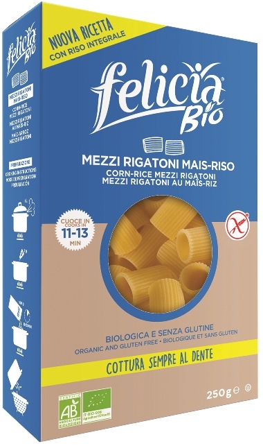FELICIA BIO MAIS RISO NEW MEZZI RIGATONI 250 G