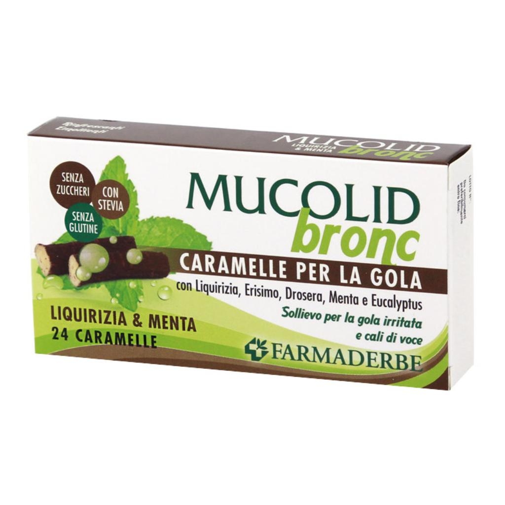 MUCOLID BRONC MENTA & LIQUIRIZIA 24 CARAMELLE