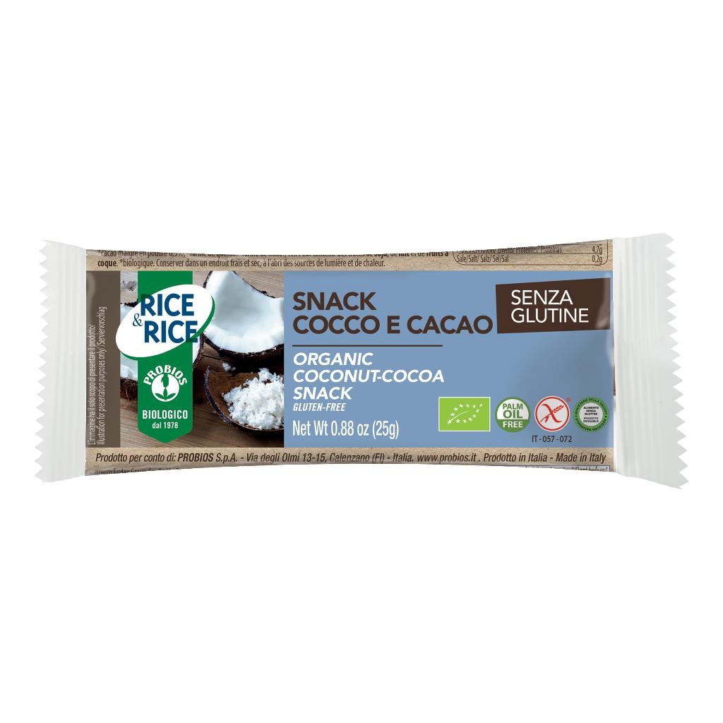 RICE&RICE SNACK COCCO CACAO 25 G