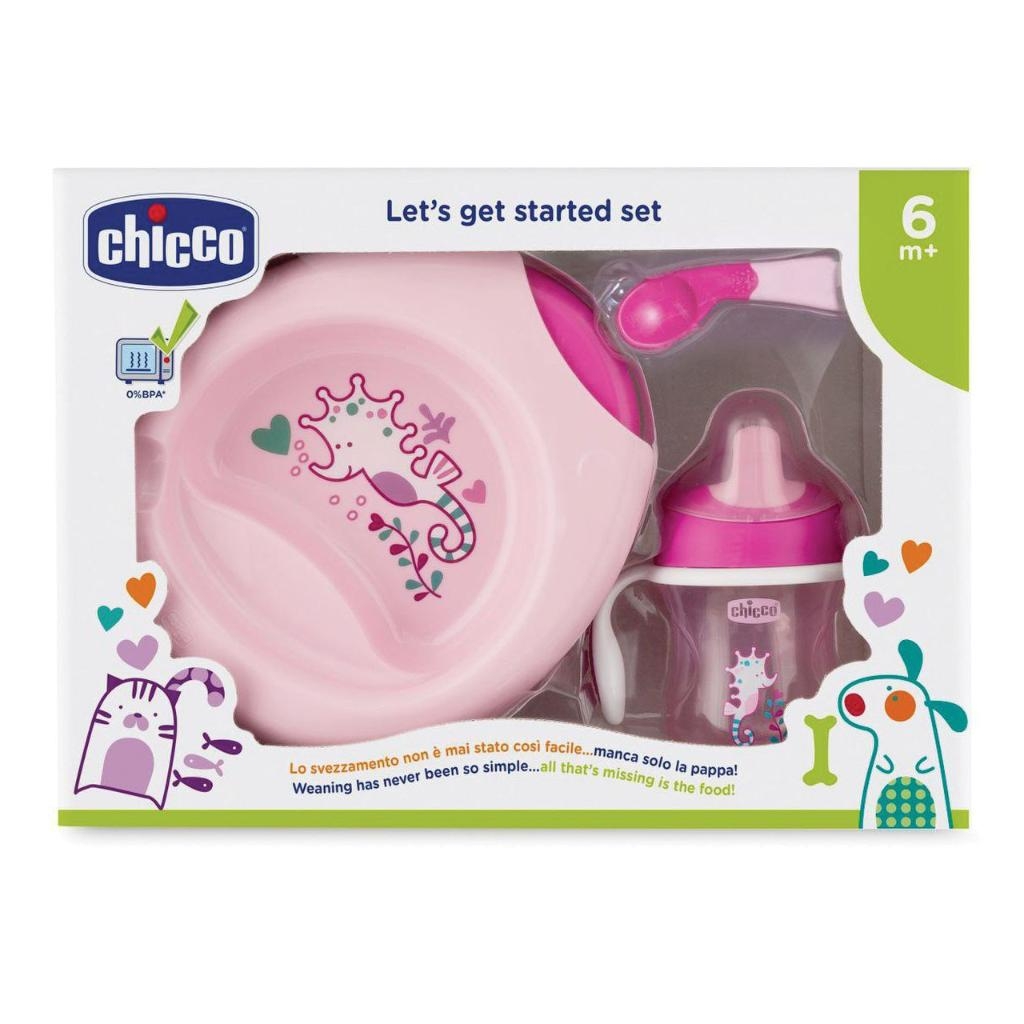 CHICCO SET PAPPA 12 MESI+ ROSA