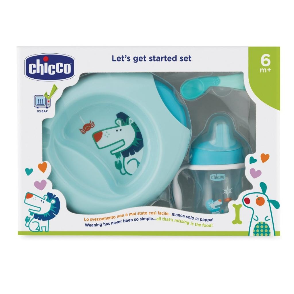 CHICCO SET PAPPA 12 MESI+ AZZURRO