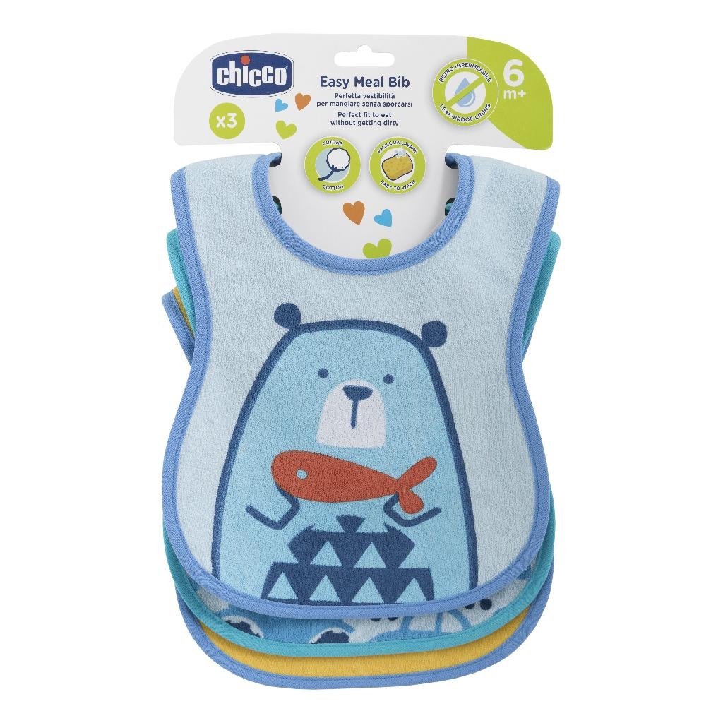 CHICCO BAVAGLINO PAPPA 6M 3 PEZZI BOY