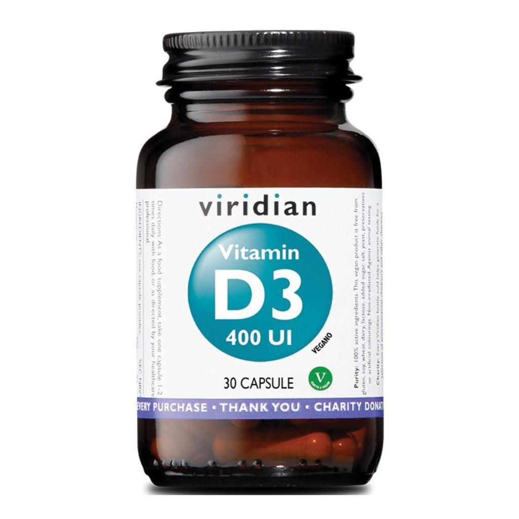 VIRIDIAN VITAMIN D3 400IU 30CPS