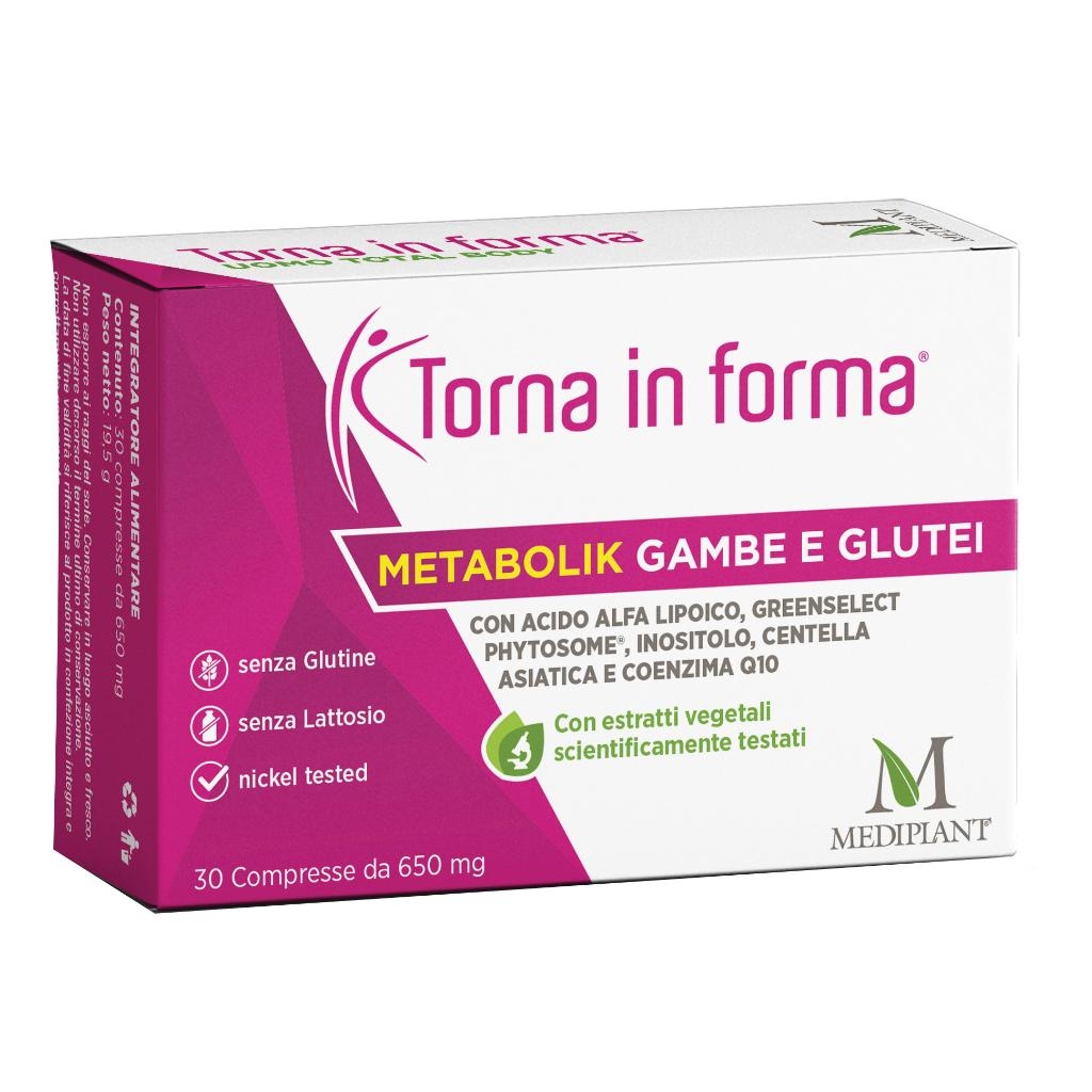 TORNA IN FORMA METABOLIK GAMBE E GLUTEI 30 CAPSULE