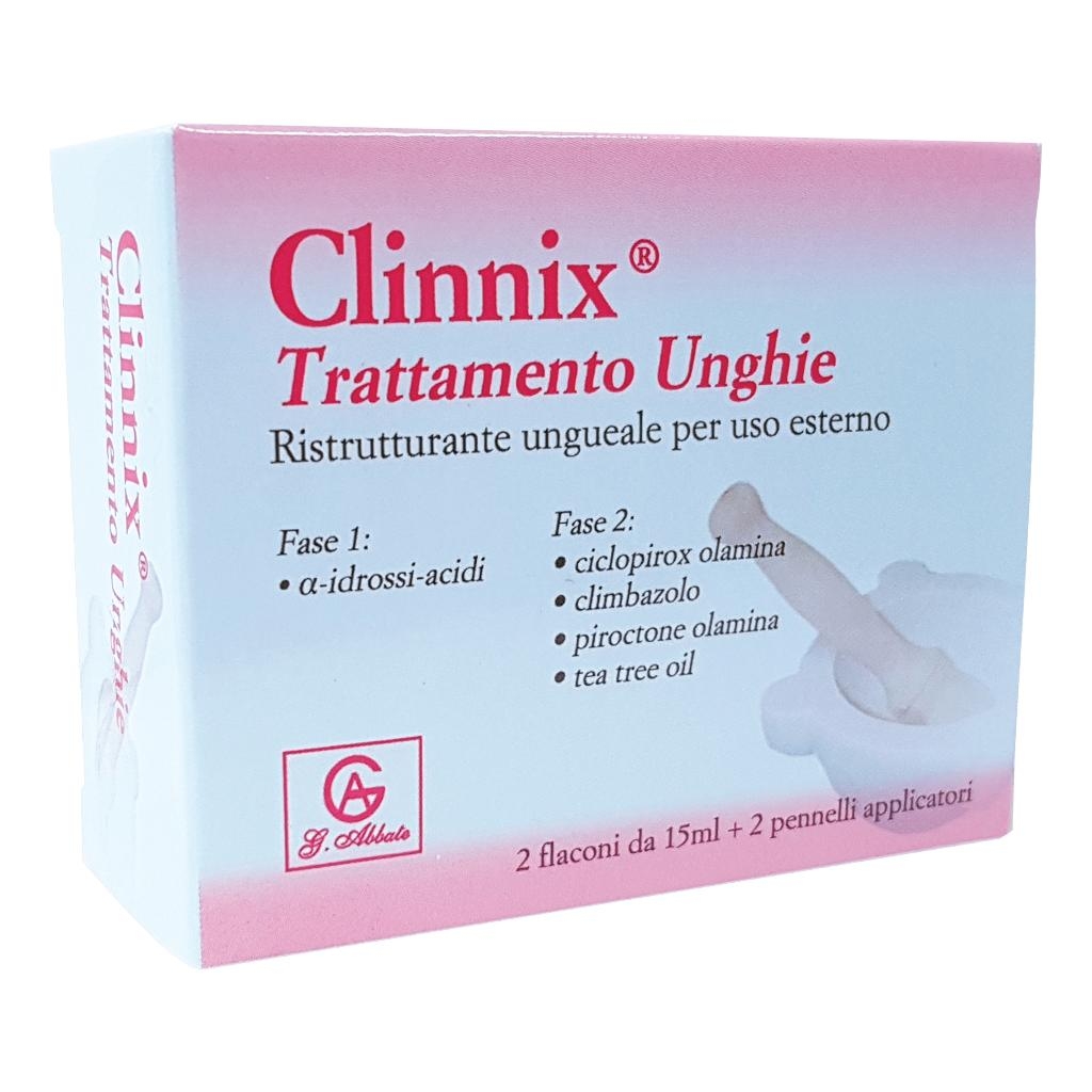 CLINNIX TRATTAMENTO UNGHIE 2 FLACONI 15 ML + 2 PENNELLI APPLICATORI