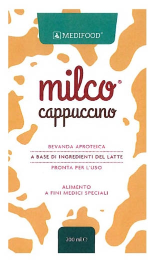 MEDIFOOD MILCO BEVANDA APROTEICA CAPPUCCINO 6 X 200 ML