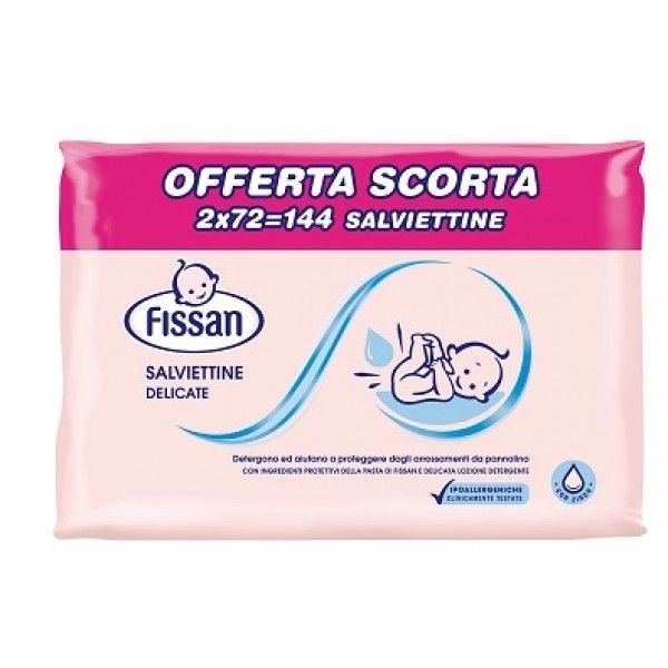 FISSAN SALVIETTINE DELICATE BIPACK 65 PEZZI