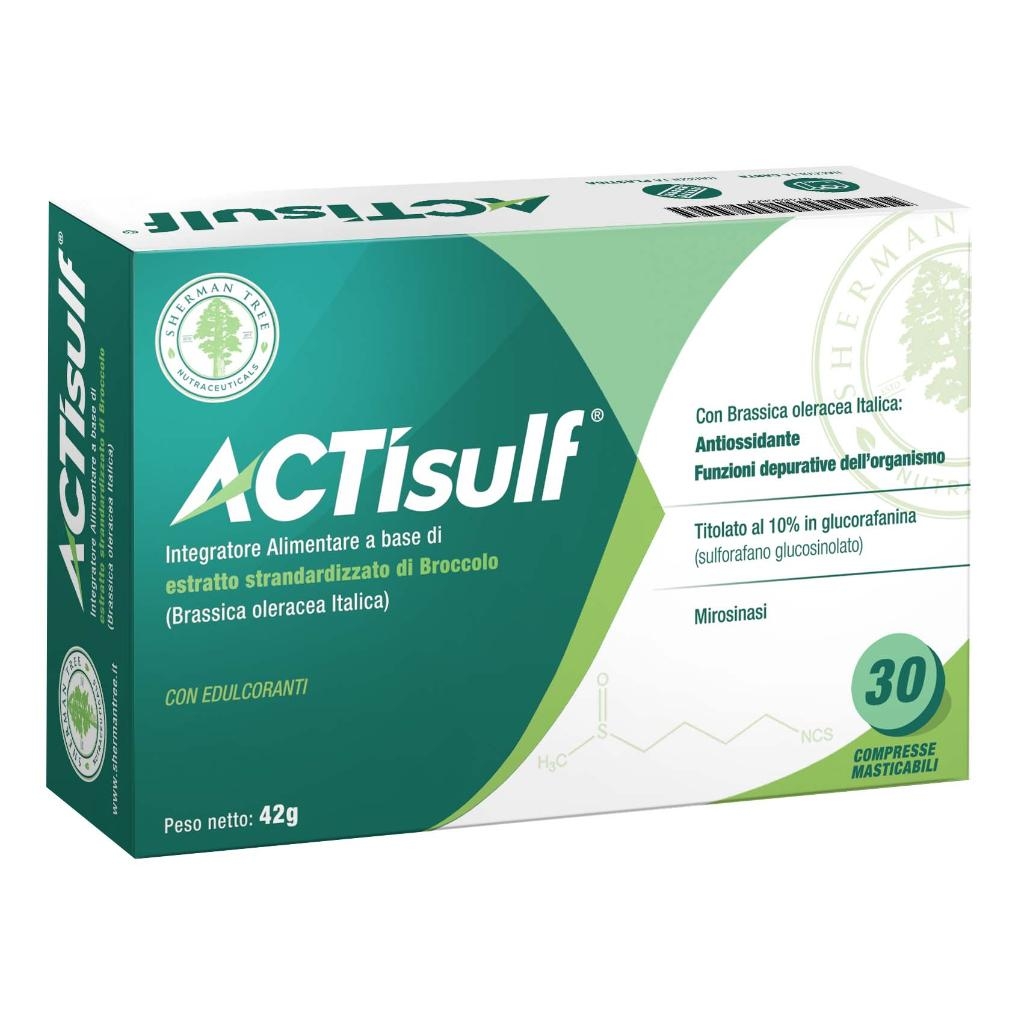 ACTISULF 600MG 30 COMPRESSE MASTICABILI