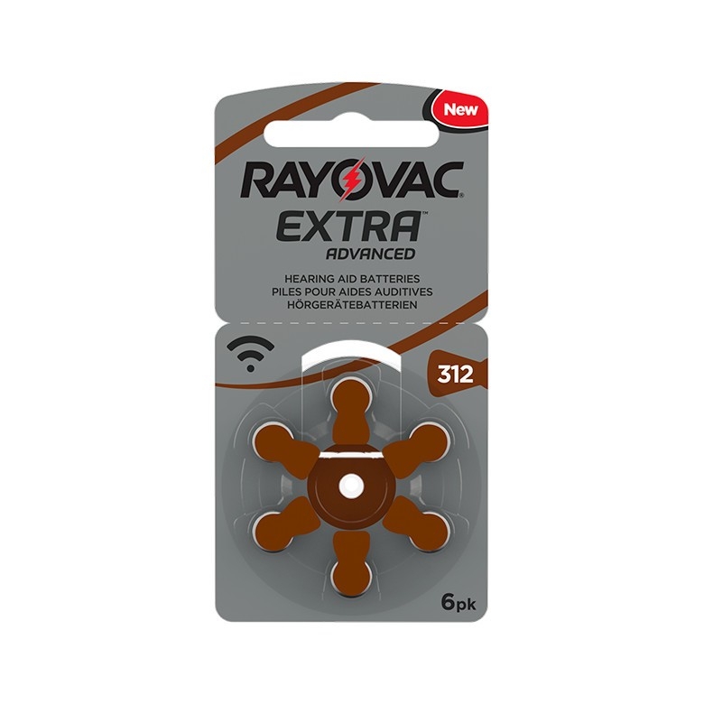 RAYOVAC BATTERIE ZINCO ARIO MODELLO 312 6 PEZZI