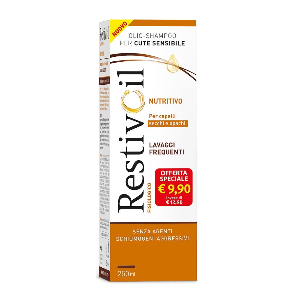 RESTIVOIL NUTRITIVO PER CAPELLI SECCHI E OPACHI LAVAGGI FREQUENTI OFFERTA SPECIALE 250 ML