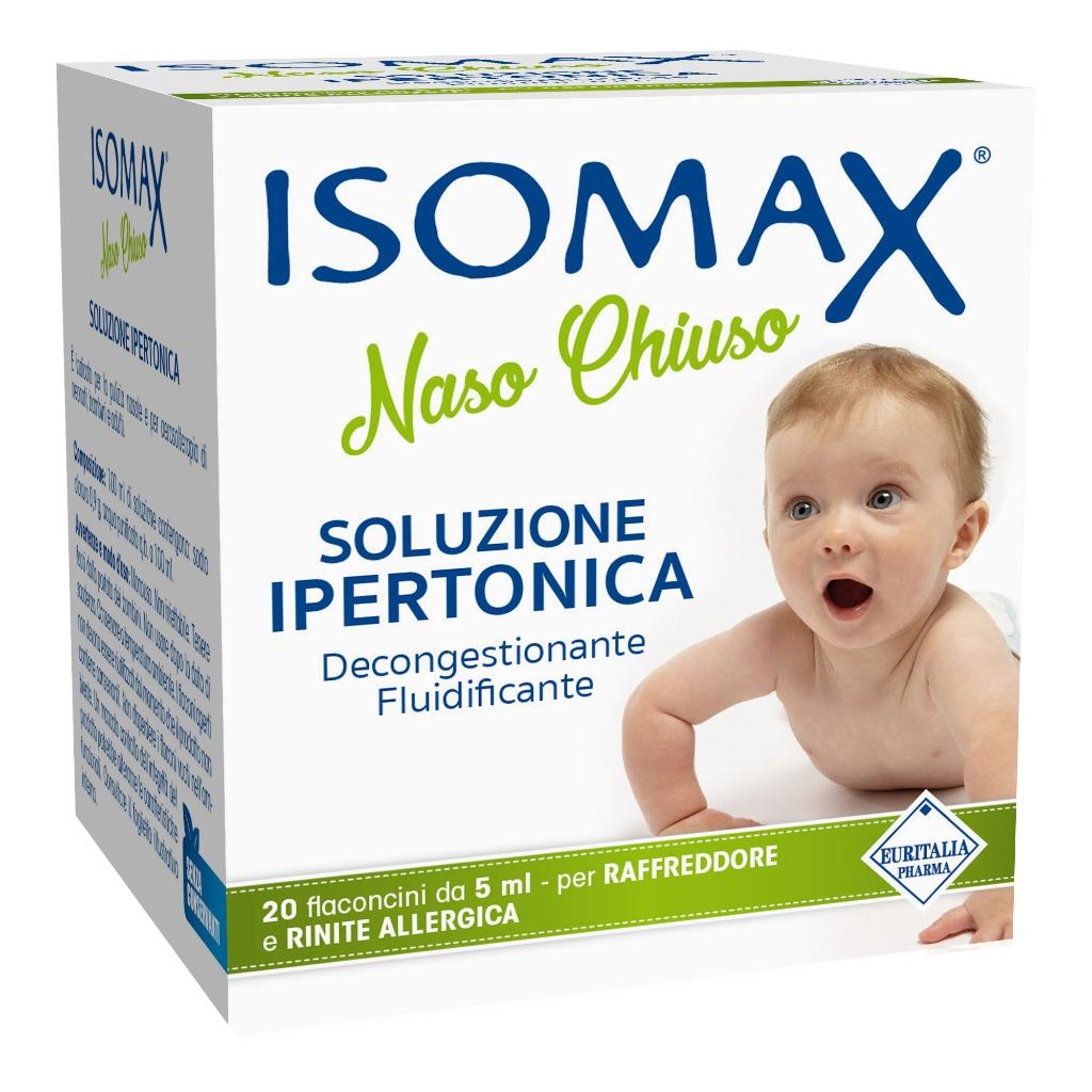 SOLUZIONE IPERTONICA ISOMAX NASO CHIUSO 20 FLACONCINI DA 5 ML