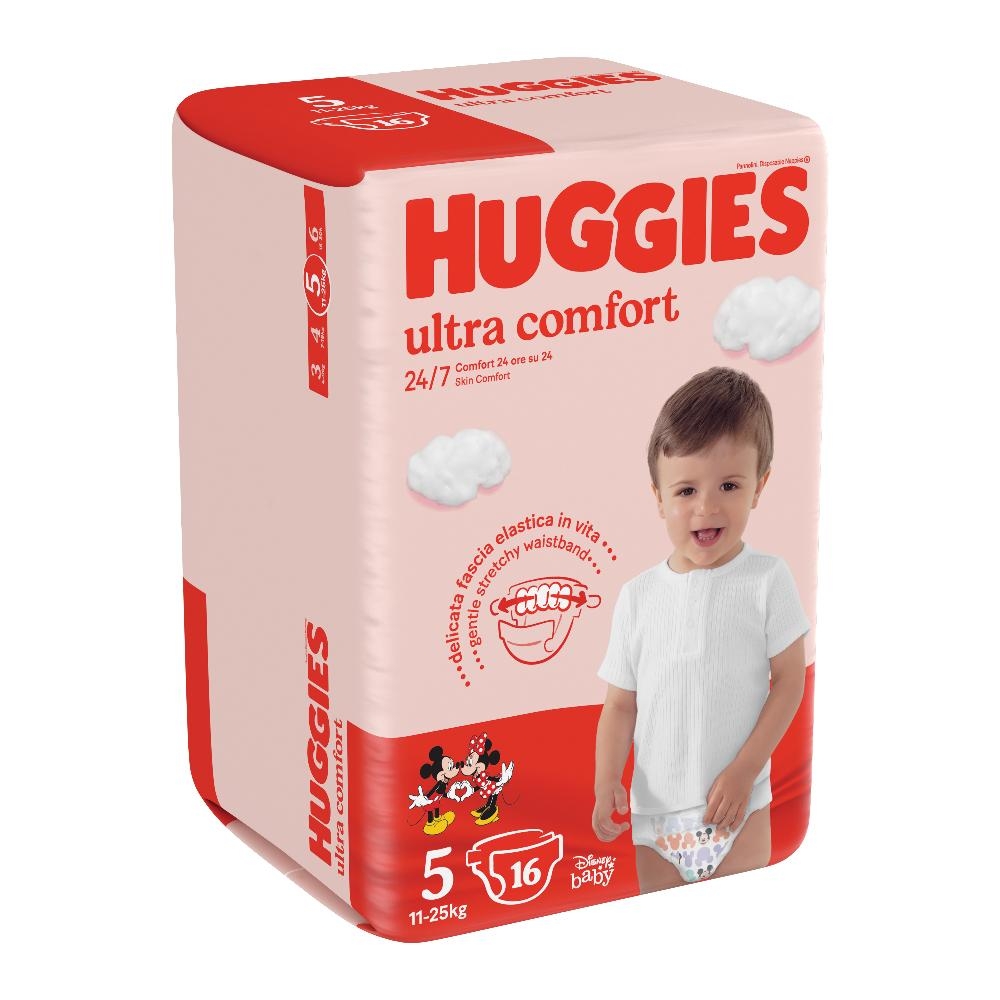 PANNOLINO HUGGIES ULTRA COMFORT BASE 5 16 PEZZI