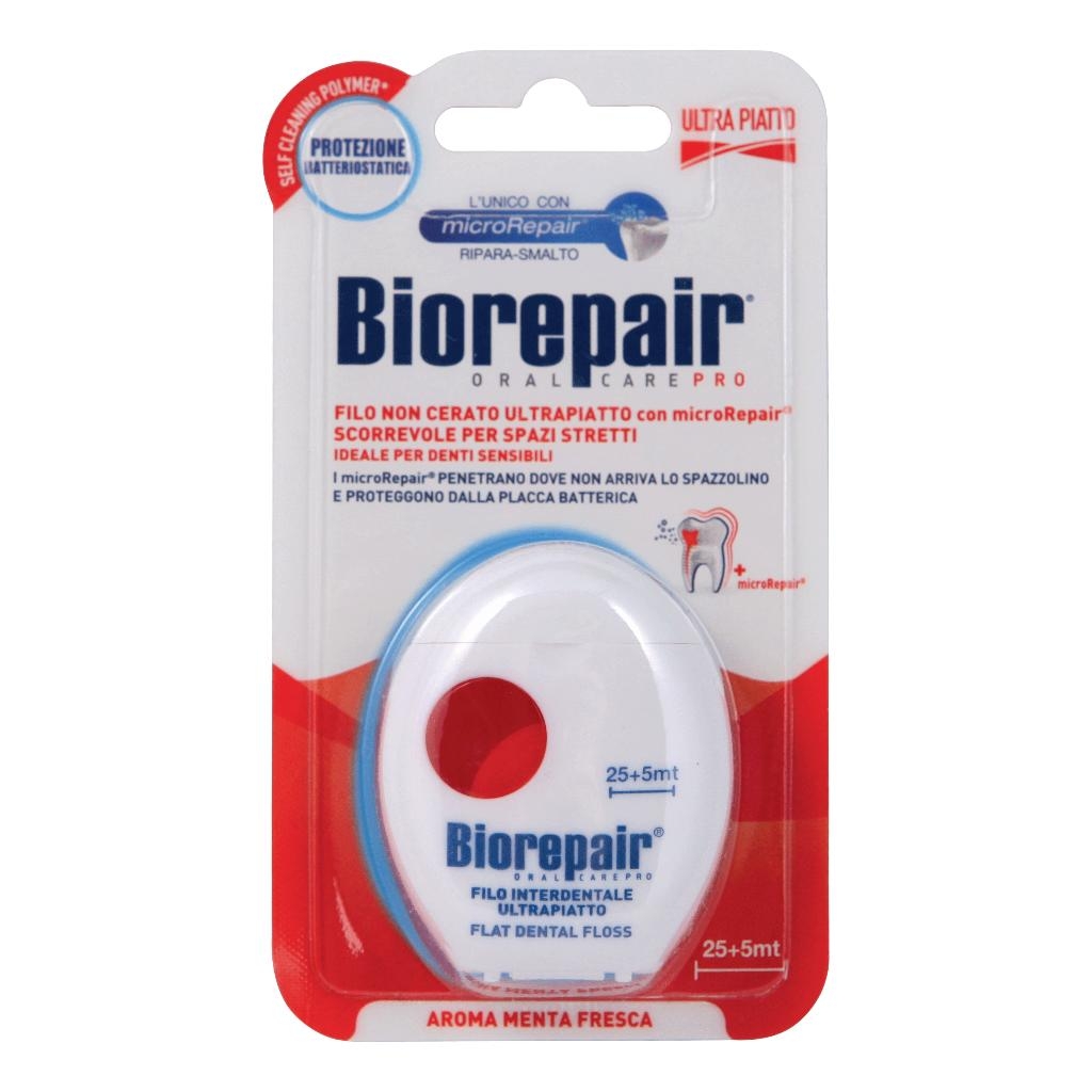 BIOREPAIR ORAL CARE ANTIBATTERICO FILO NON CERATO ULTRAPIATTO DENTI SENSIBILI 25+5 METRI