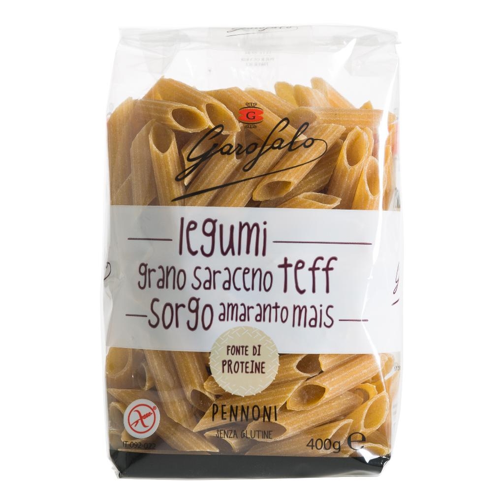 GAROFALO PENNONI PASTA SENZA GLUTINE LEGUMI E CEREALI 400 G