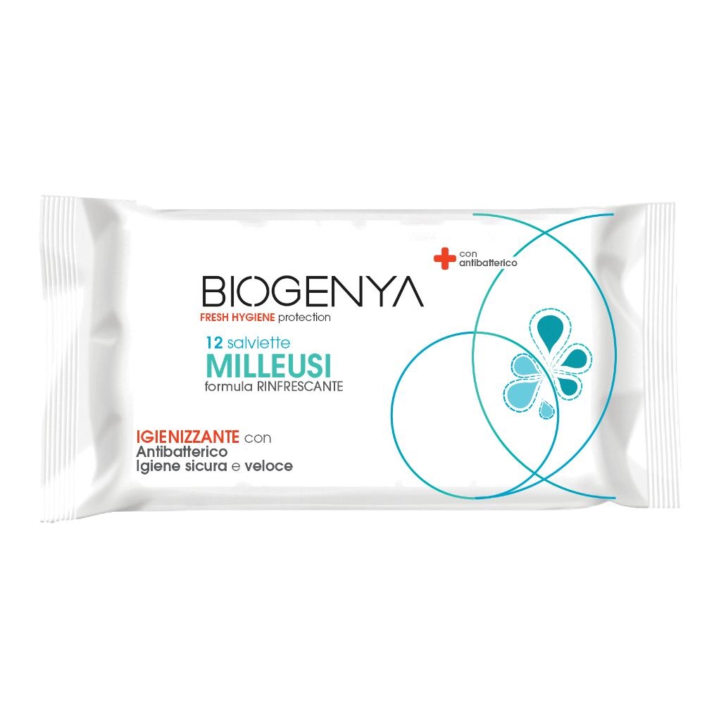 BIOGENYA FRESH HYGIENE PROTECTION 12 SALVIETTE MILLEUSI RINFRESCANTE IGIENIZZANTE