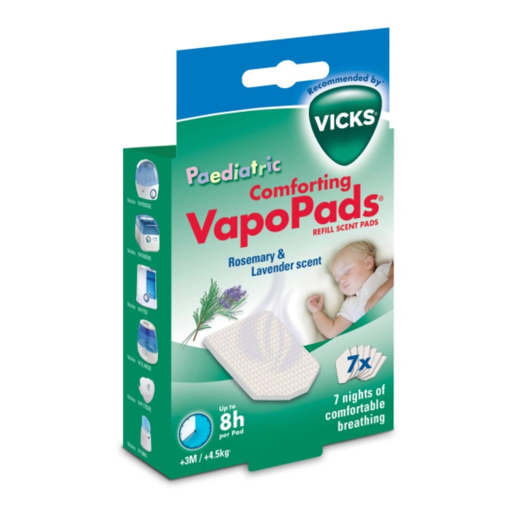 VICKS VAPOPADS ROSEMARY & LAVENDER SCENTE 7 PEZZI