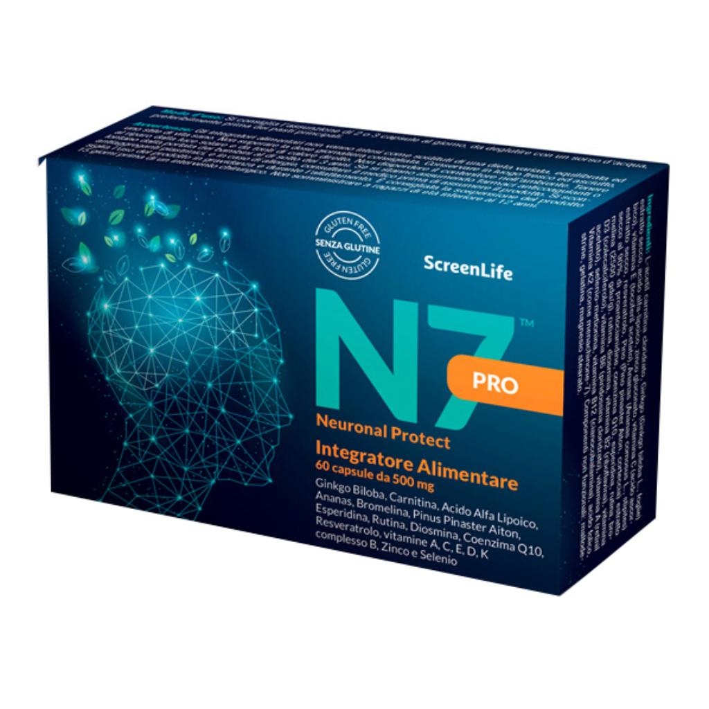 N7PRO NEURONAL PROTECT 60 COMPRESSE INTEGRATORE CEFALLE EMICRANIA MAL DI TESTA