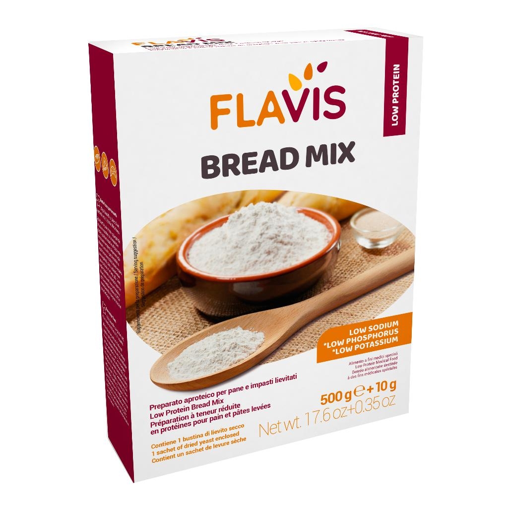 FLAVIS BREAD MIX PREPARATO PER PANE E IMPASTI LIEVITATI APROTEICI 500 G