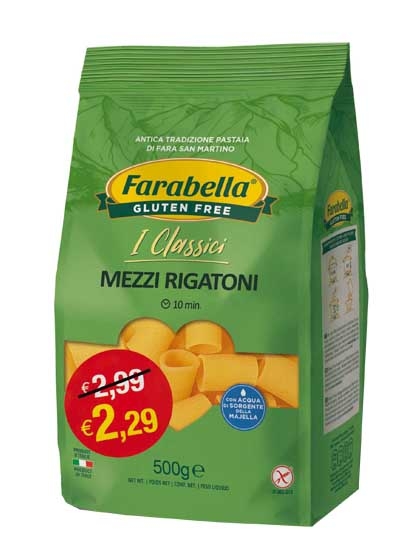 FARABELLA MEZZI RIGATONI 500 G PROMO