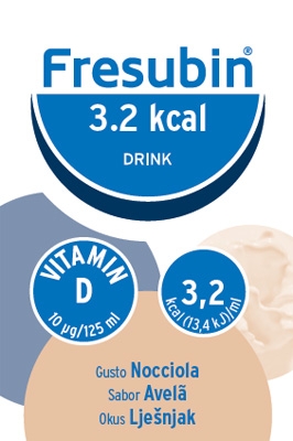 FRESUBIN 3,2 KCAL DRINK NOCCIOLA 4 X 125 ML