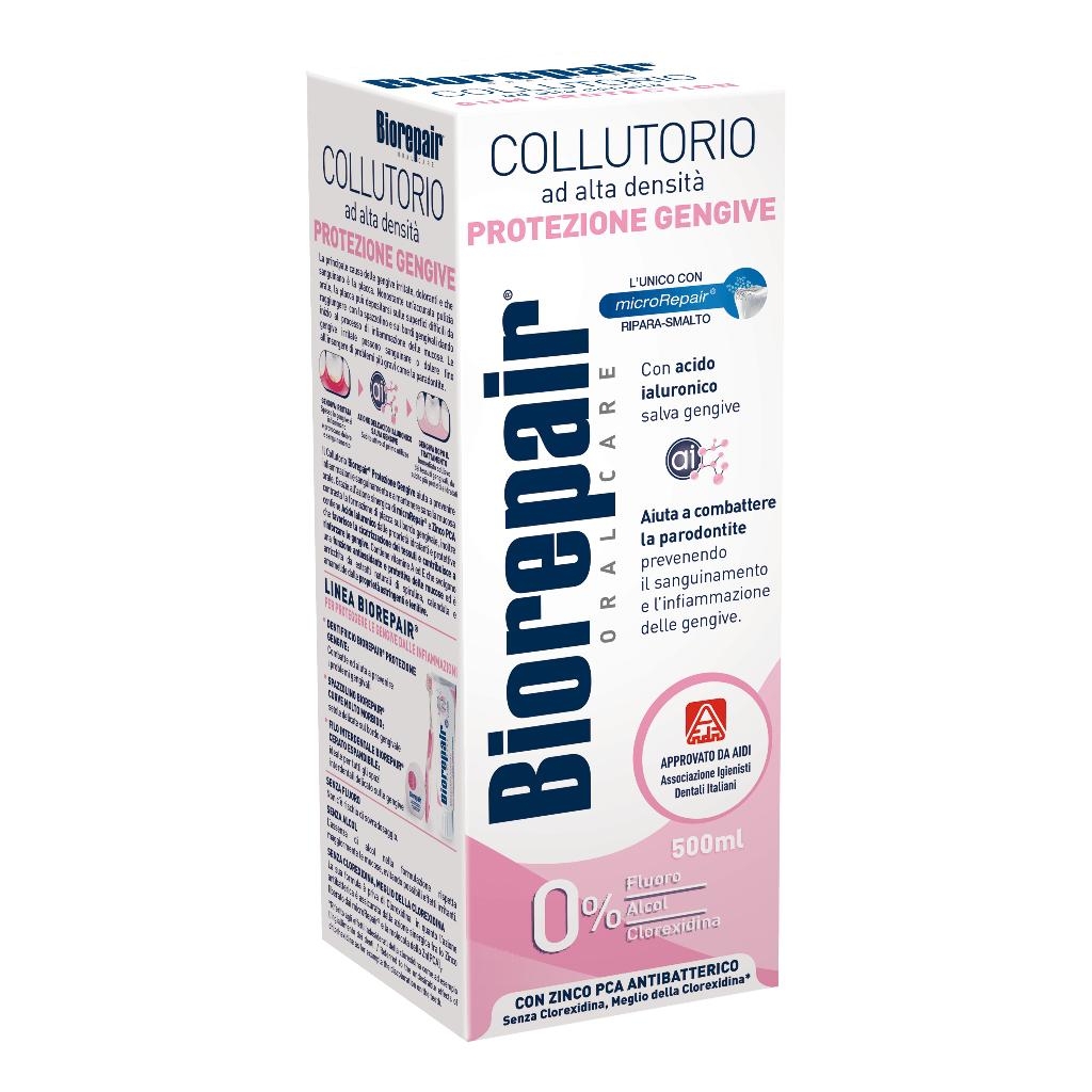 BIOREPAIR ORAL CARE CON ANTIBATTERICO COLLUTORIO AD ALTA DENSITA' PROTEZIONE GENGIVE 500 ML