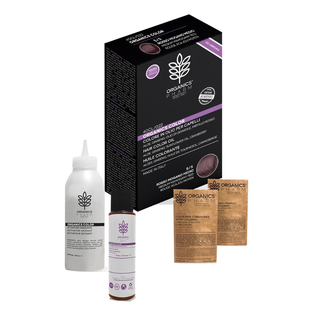 ORGANICS PHARM ORGANICS COLOR 5/5 ROSSO MOGANO MEDIO