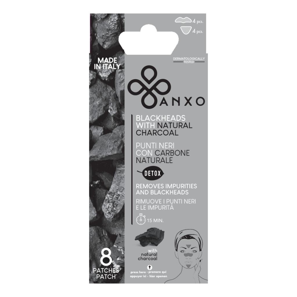 ANXO 8 PATCHES PUNTI NERI DETOX CARBONE NATURALE VEGETALE