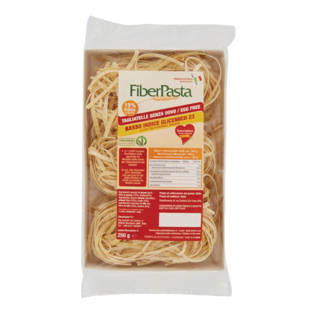 FIBERPASTA TAGLIATELLE SENZA UOVO BASSO CONTENUTO GLICEMICO  250 G