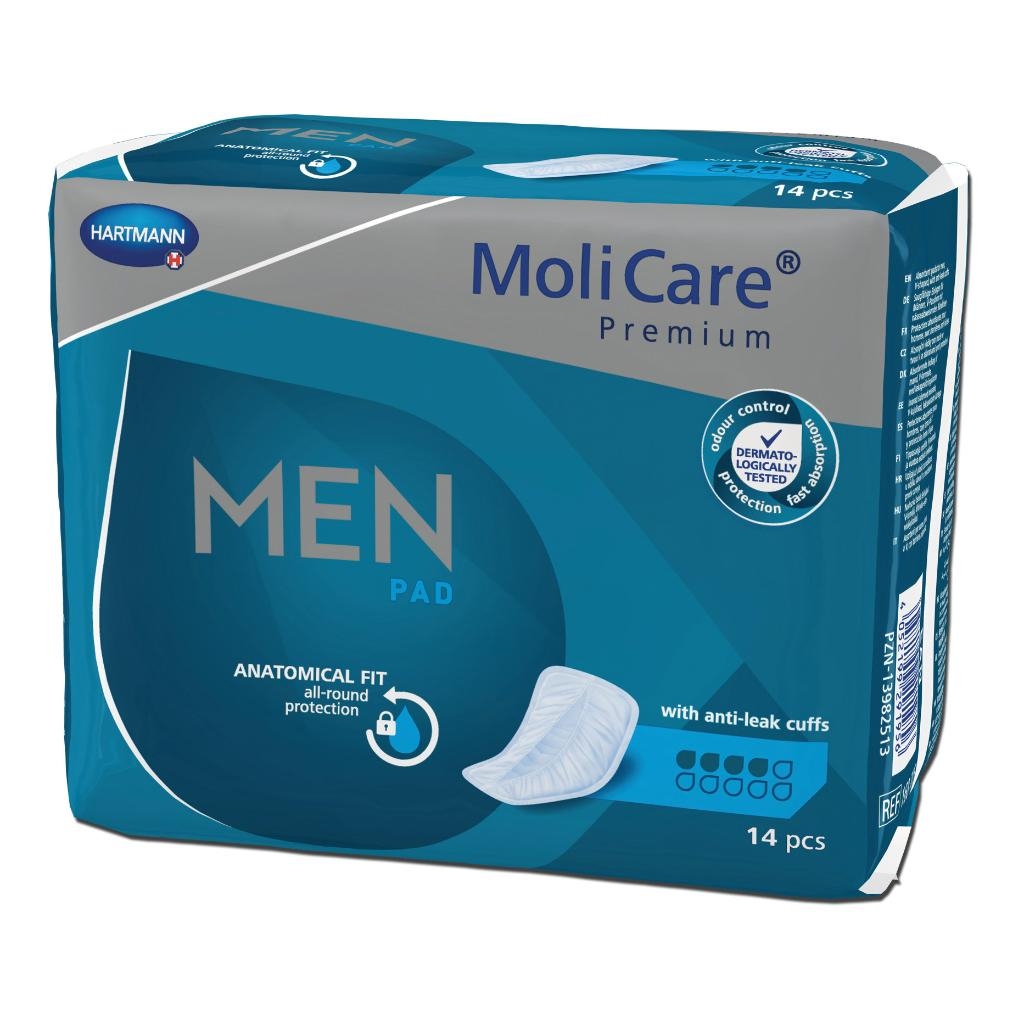 MOLICARE PREMIUM MEN PANNOLONE PER INCONTINENZA 4 GOCCE 14 PEZZI