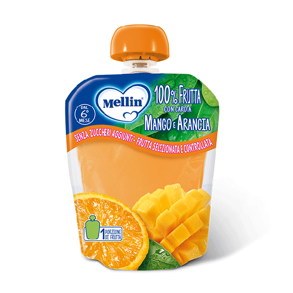 MELLIN POUCH ARANCIA MANGO 90 G