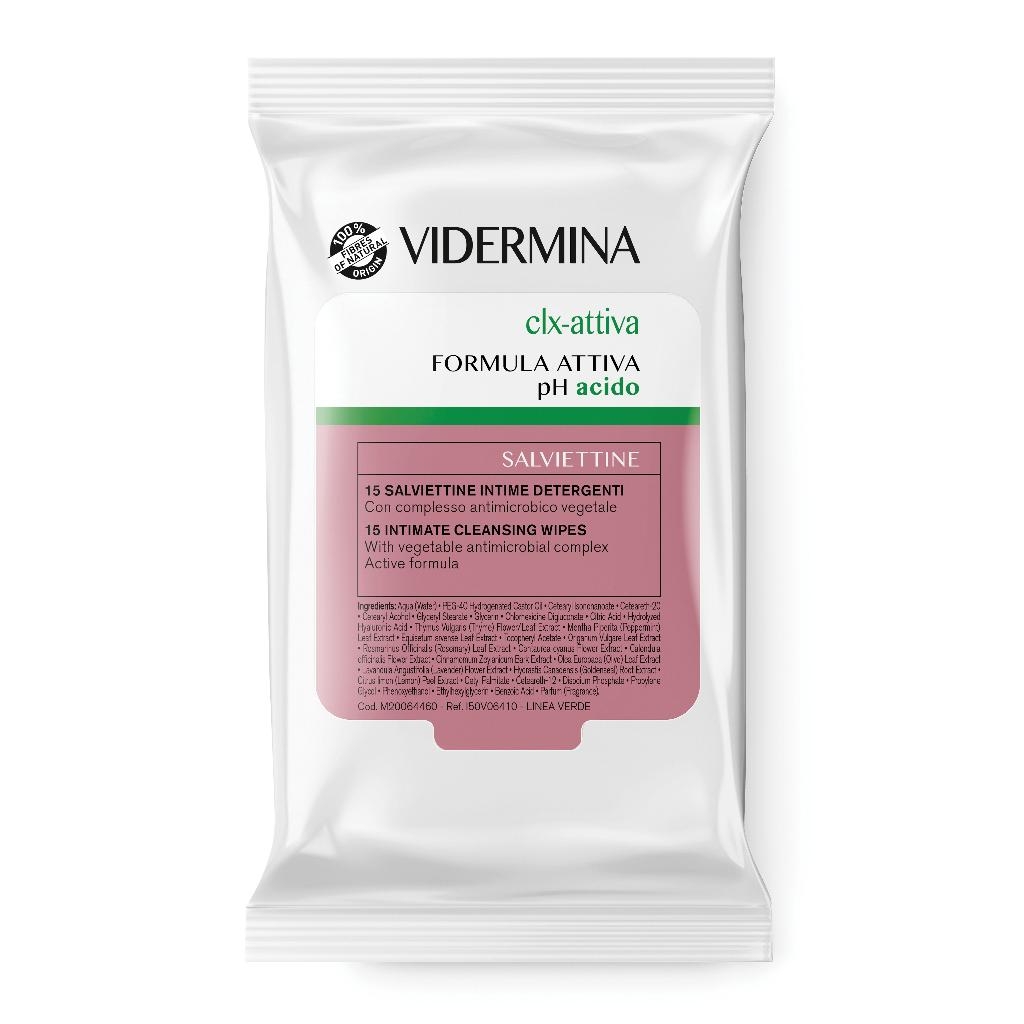 VIDERMINA CLX ATTIVA 15 SALVIETTE INTIME DETERGENTI