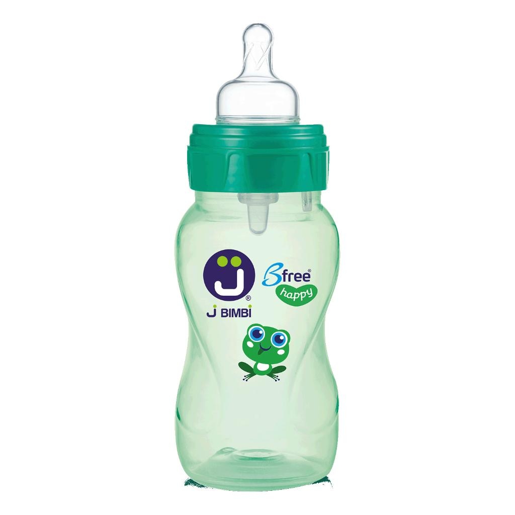 J BIMBI BFREE ME VERDE 260 ML BIBERON IN PP CON TETTARELLA IN SILICONE