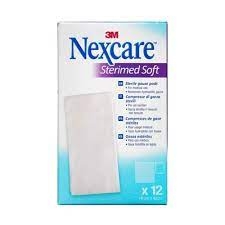 GARZA COMPRESSA STERILE NEXCARE STERIMED SOFT 18X40 CM MUL TILINGUAL 12 PEZZI