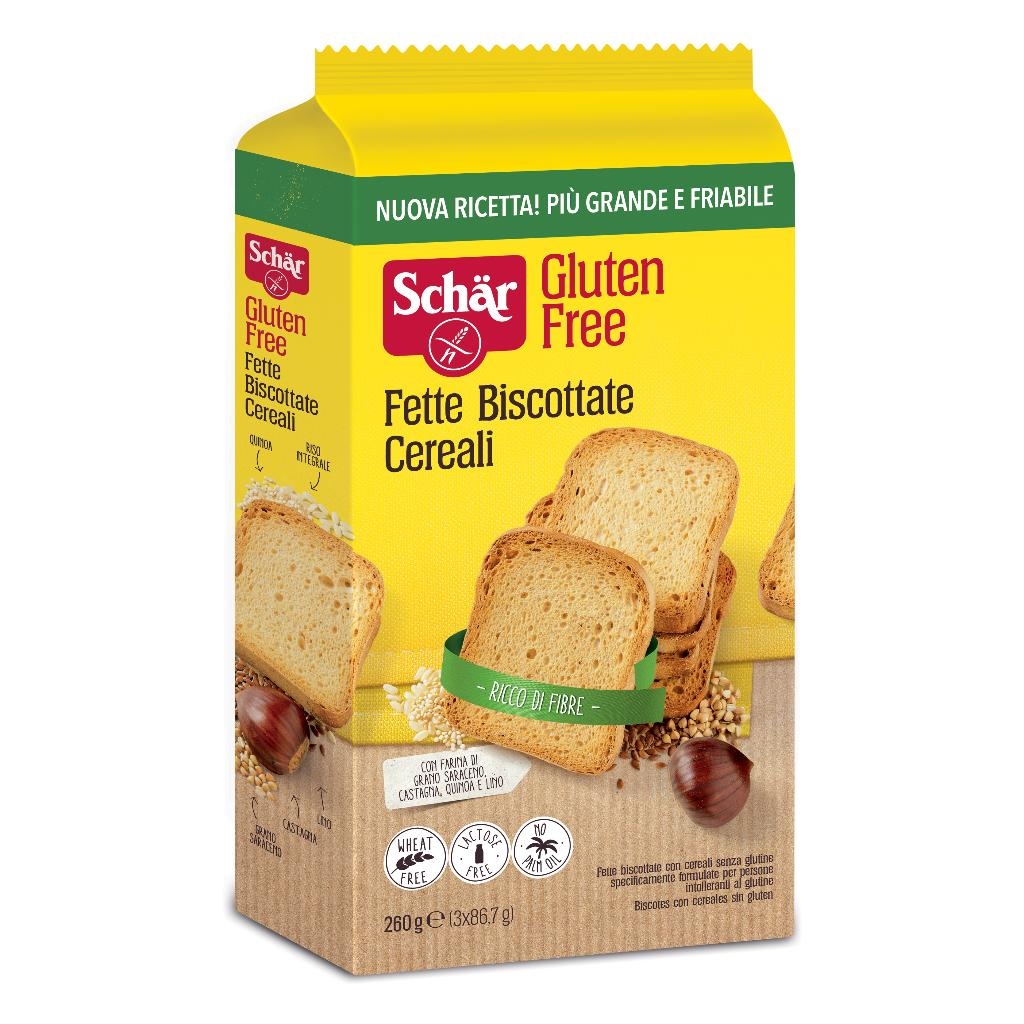 SCHAR FETTE BISCOTTATE CEREALI 3 PORZIONI DA 86,7 G