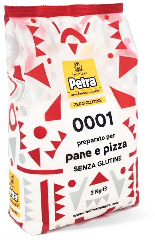 ZERO GLUTINE 0001 PREPARATO PER PANE E PIZZA 3 KG