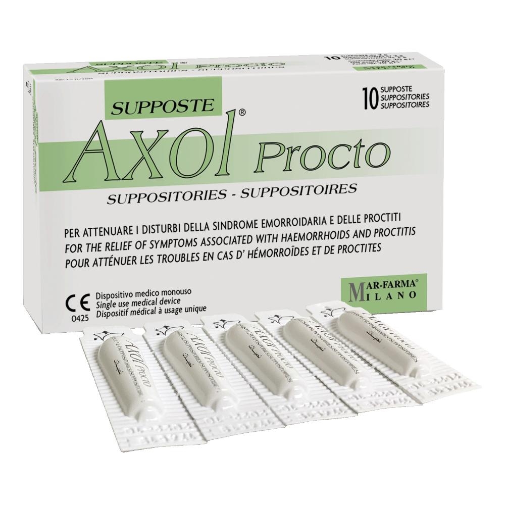 AXOL PROCTO 10 SUPPOSTE X 2 G