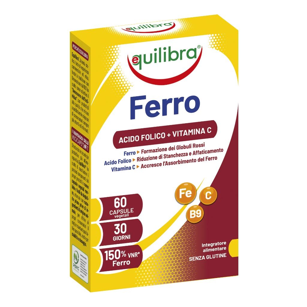 FERRO CON ACIDO FOLICO + VITAMINA C 60 CAPSULE