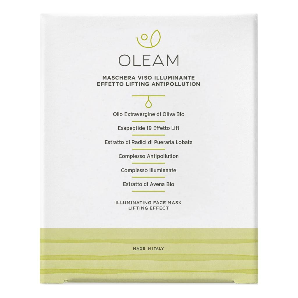 OLEAM MASCHERA VISO ILLUMINANTE EFFETTO LIFTING 6 PEZZI