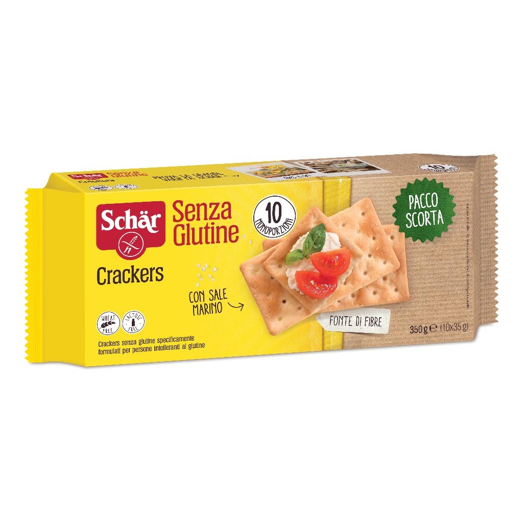 SCHAR CRACKERS SENZA LATTOSIO PACCO SCORTA 10 MONOPORZIONI DA 35 G