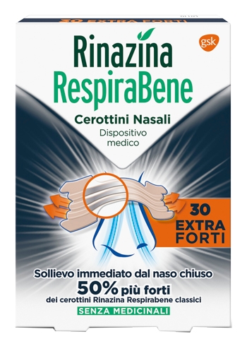 RINAZINA RESPIRABENE CEROTTINO EXTRA FORTE 30 PEZZI